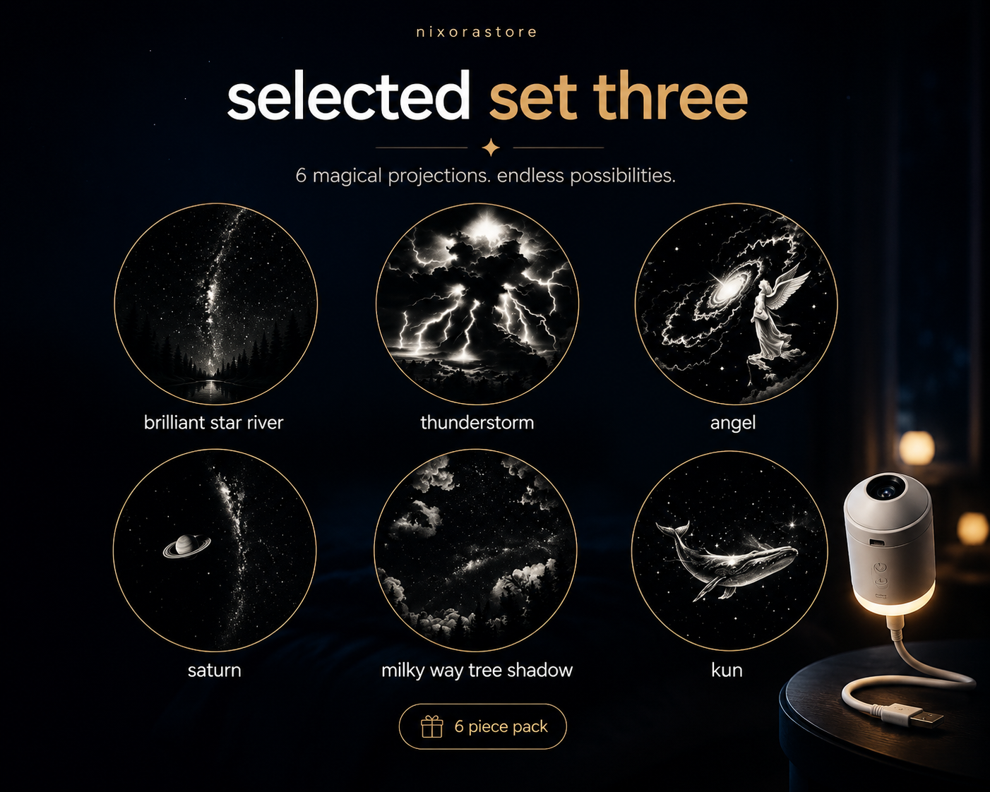 Galaxy Star Projector – Projektor Gwiazd LED 12w1